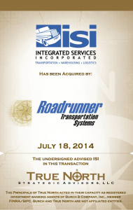 Roadrunner Transportation Systems