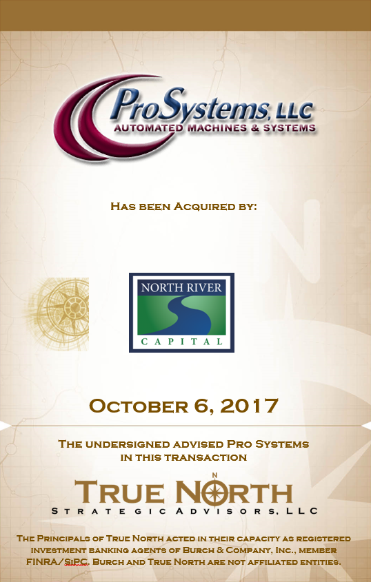 True North Transactions: Pro Systems - North River Capital