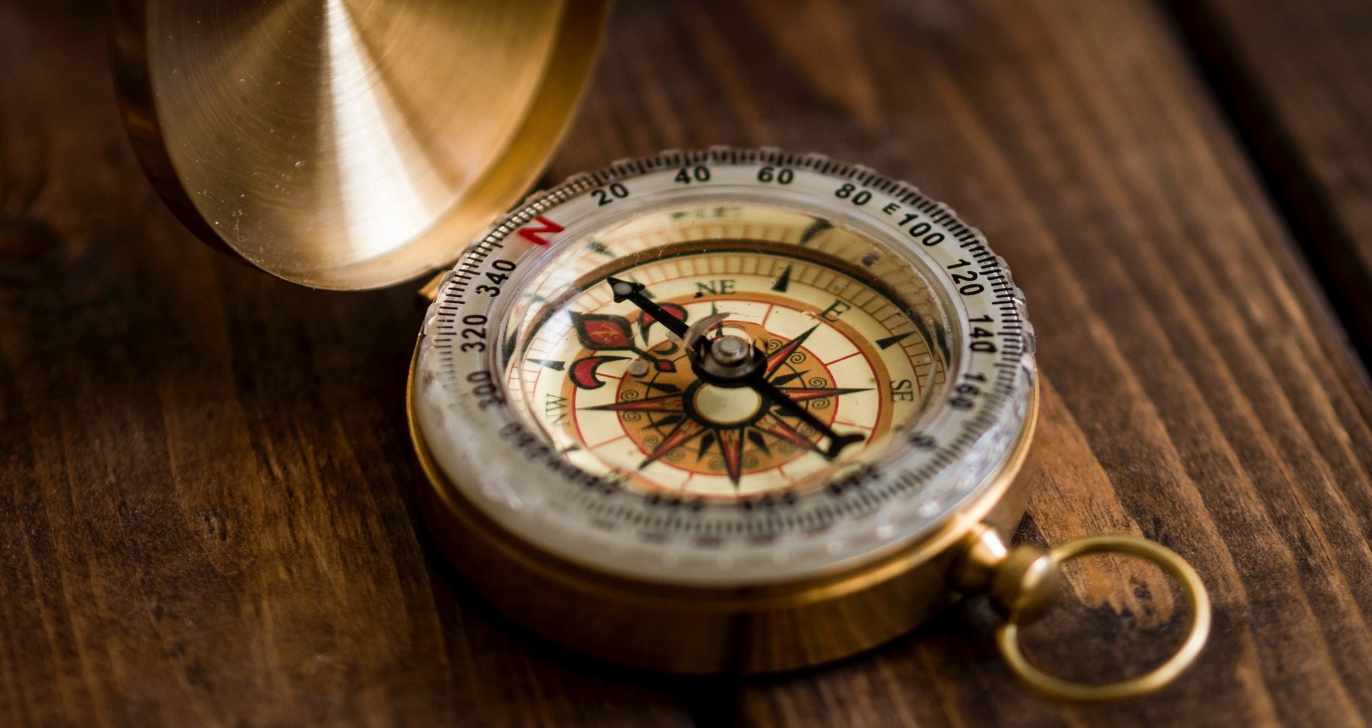 brass compass