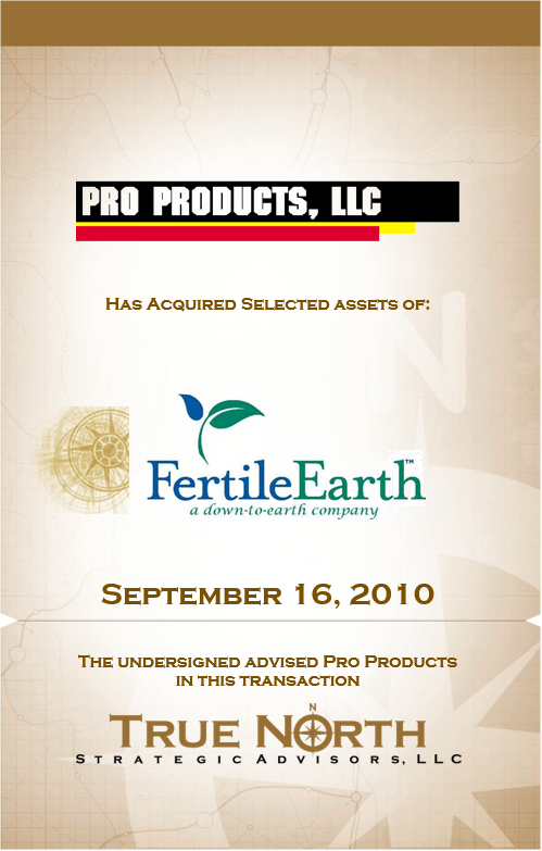 Pro Products - Fertile Earth