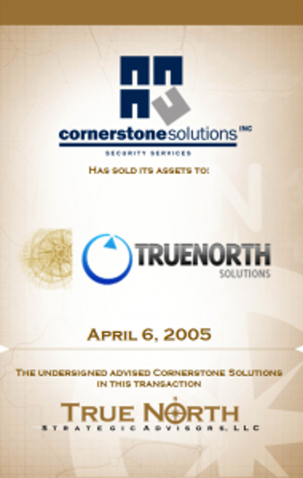 Cornerstone Solutions TrueNorth