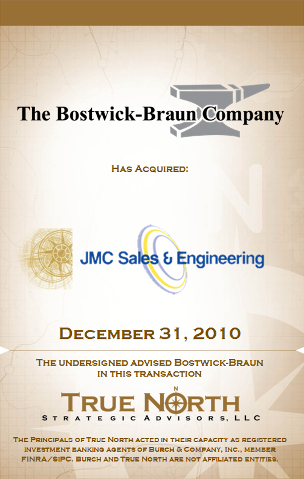 Bostwick-Braun JMC Sales
