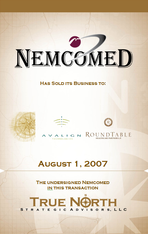 Nemcomed - Avalign Roundtable
