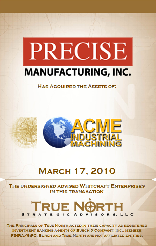 Precise Manufacturing Acme Industrial